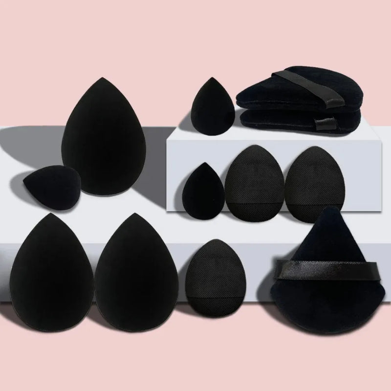 12 peças de esponja de maquiagem Beauty Egg Blender Suave Pó Puff para Base Cosmética Esponjas Acessórios de Maquiagem Feminina Ferramentas de Beleza