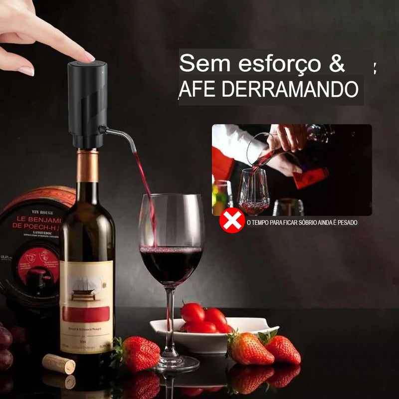 Distribuidor de vinho elétrico recarregável, decantador de vinho automático, distribuidor de vinho elétrico inteligente, ferramenta de cozinha para festa, presente