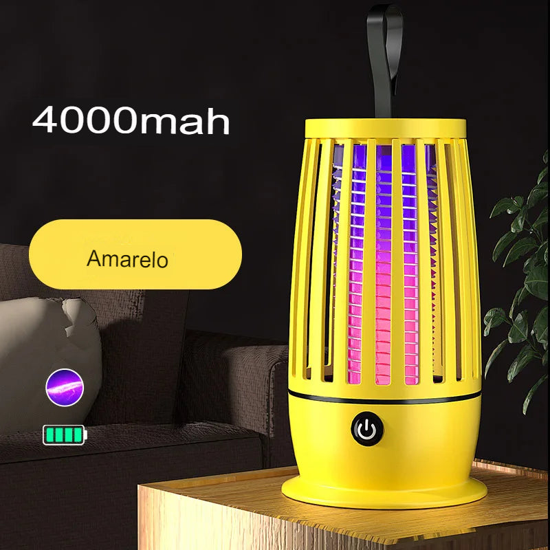 Lâmpada repelente portátil para matar mosquitos, aquecedor, armadilha para moscas, mata insetos elétricos, lâmpada anti-mosquito silenciosa, recarregável por USB, para ambientes internos