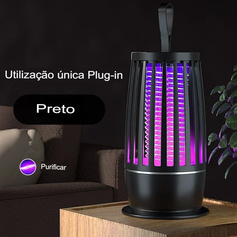 Lâmpada repelente portátil para matar mosquitos, aquecedor, armadilha para moscas, mata insetos elétricos, lâmpada anti-mosquito silenciosa, recarregável por USB, para ambientes internos