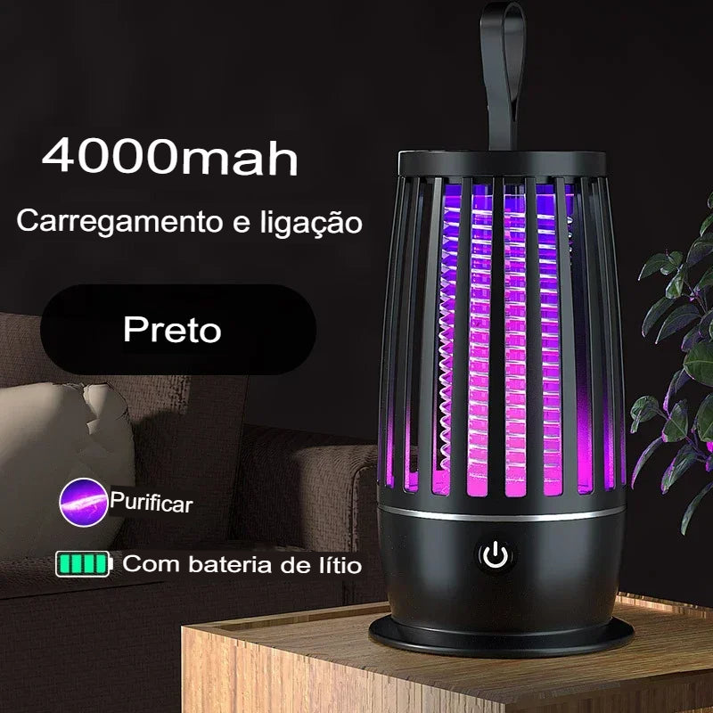 Lâmpada repelente portátil para matar mosquitos, aquecedor, armadilha para moscas, mata insetos elétricos, lâmpada anti-mosquito silenciosa, recarregável por USB, para ambientes internos