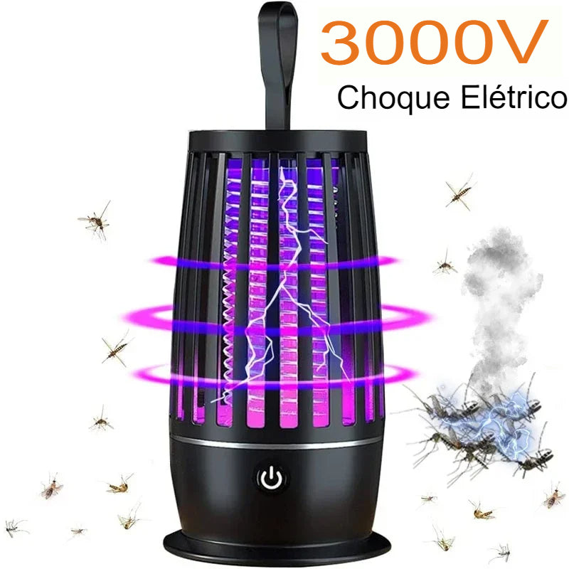 Lâmpada repelente portátil para matar mosquitos, aquecedor, armadilha para moscas, mata insetos elétricos, lâmpada anti-mosquito silenciosa, recarregável por USB, para ambientes internos