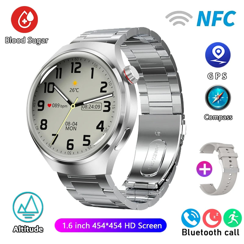 HUAWEI GT4 Pro GPS NFC Smart Watch Homens 360*360 Tela AMOLED Frequência cardíaca Bluetooth Chamada IP68 À Prova D'Água Homem Smartwatch 2024